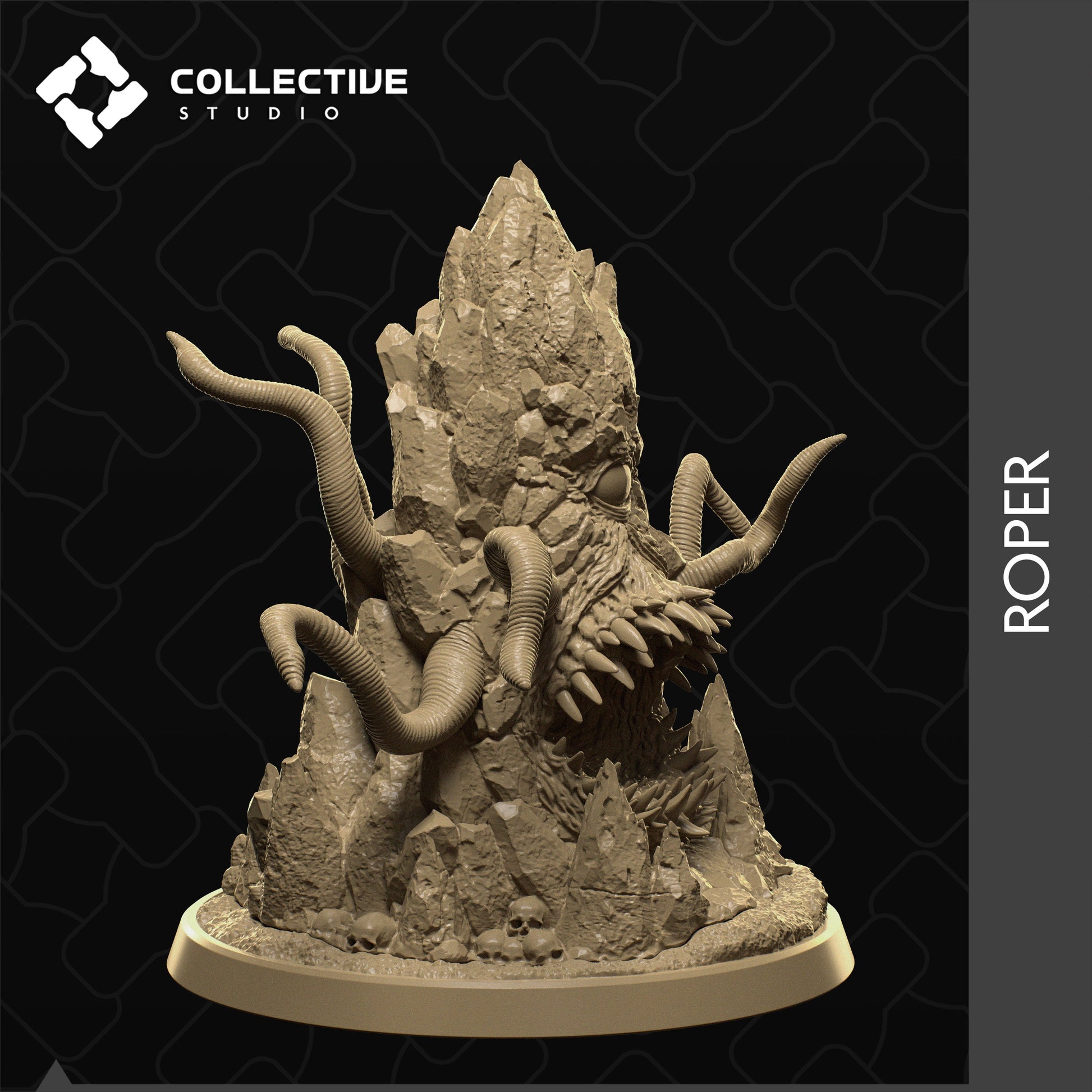 Roper, Collective Studios | Dungeons and Dragons | Pathfinder | Table Top RPG | 3D Printed Model