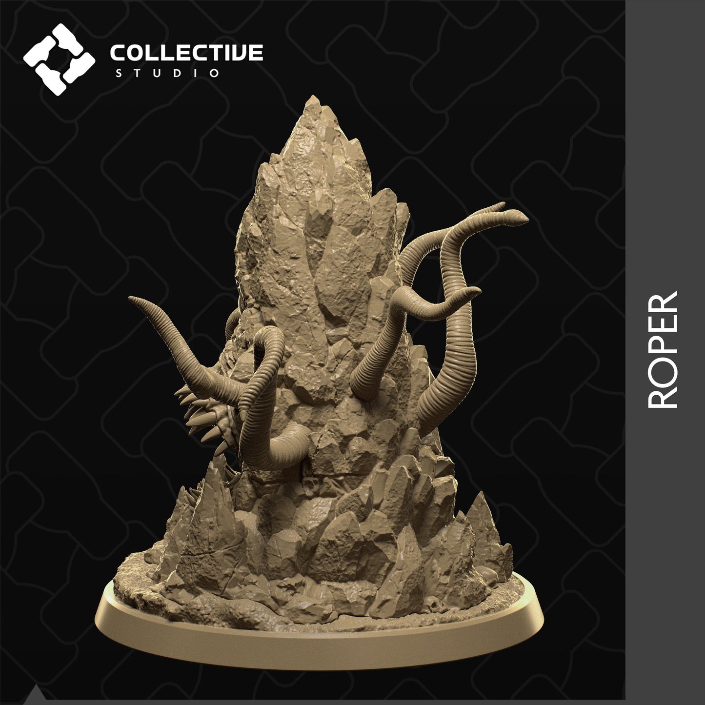 Roper, Collective Studios | Dungeons and Dragons | Pathfinder | Table Top RPG | 3D Printed Model