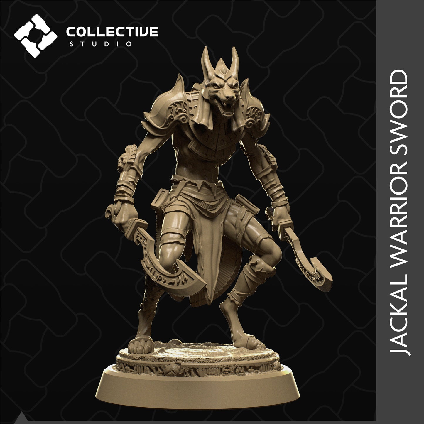 Jackal Warriors, Collective Studios | Dungeons and Dragons | Pathfinder | Table Top RPG | 3D Printed Model