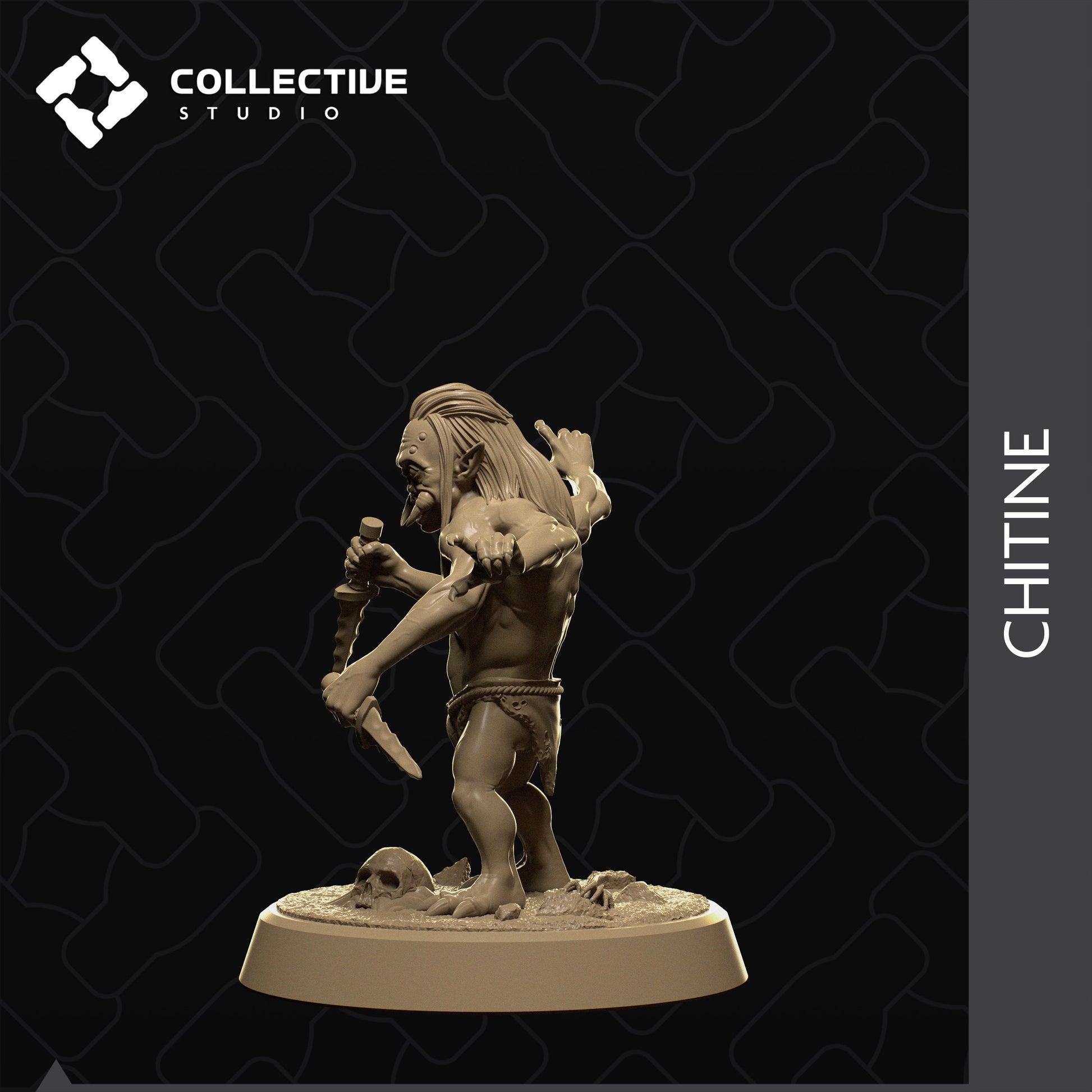 Chitine, Collective Studios | Dungeons and Dragons | Pathfinder | Table Top RPG | 3D Printed Model