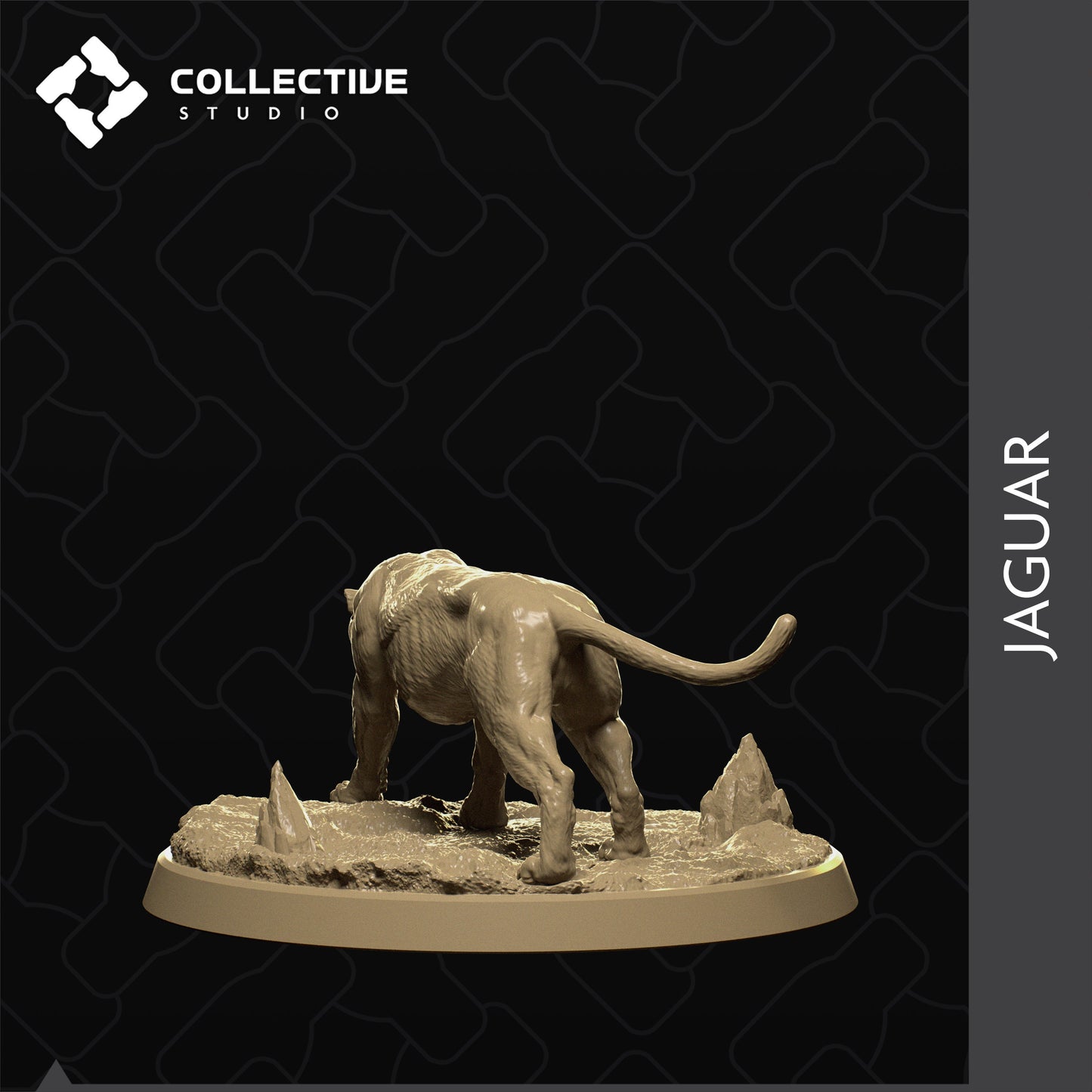 Jaguar, Collective Studios | Dungeons and Dragons | Pathfinder | Table Top RPG | 3D Printed Model