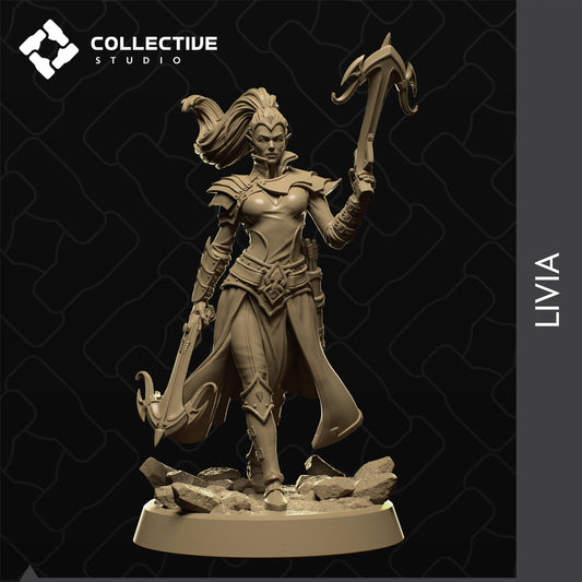 Livia, Collective Studios | Dungeons and Dragons | Pathfinder | Table Top RPG | 3D Printed Model