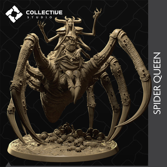 Spider Queen, Collective Studios | Dungeons and Dragons | Pathfinder | Table Top RPG | 3D Printed Model