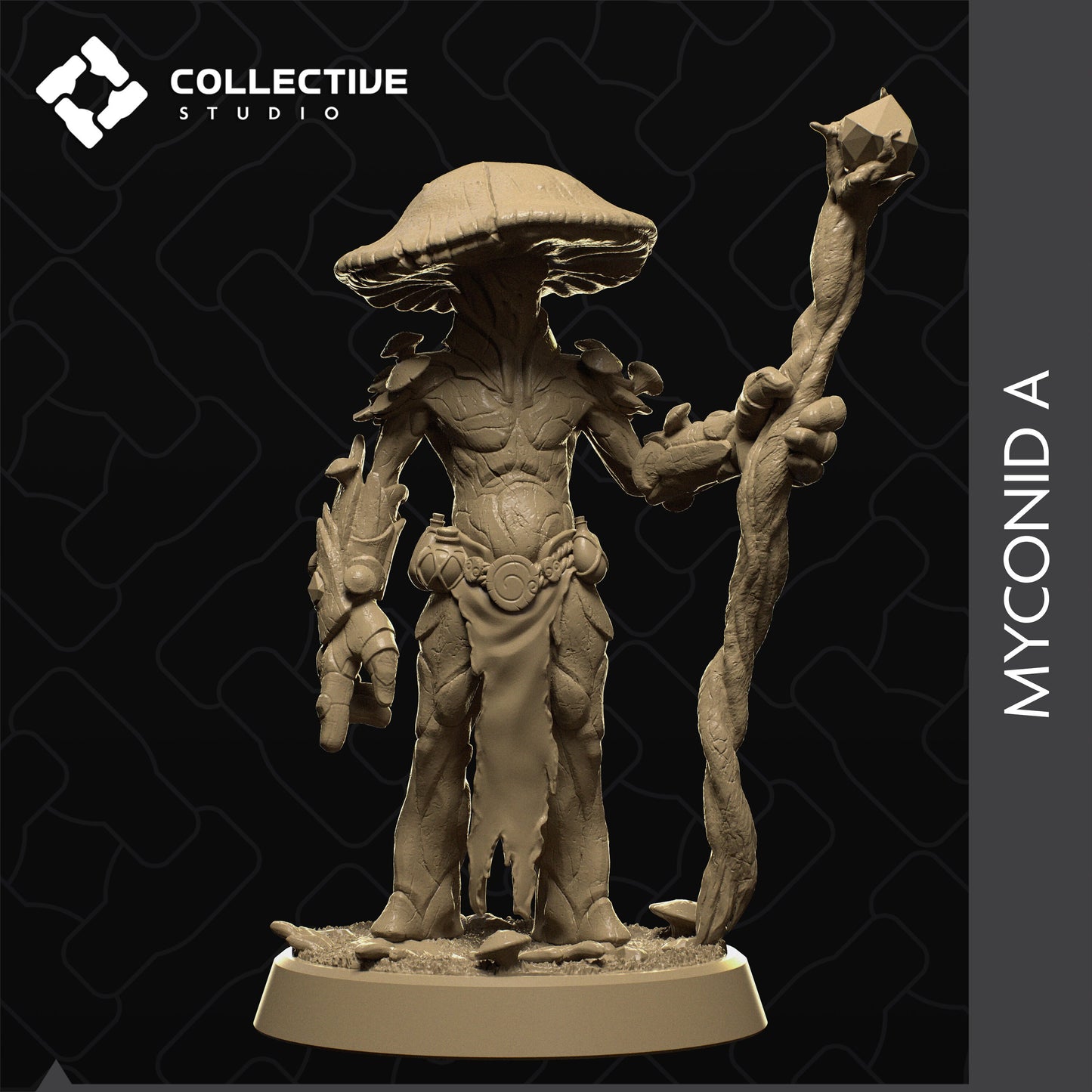 Myconids, Collective Studios | Dungeons and Dragons | Pathfinder | Table Top RPG | 3D Printed Model