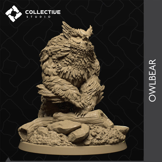 Owlbear, Collective Studios | Dungeons and Dragons | Pathfinder | Table Top RPG | 3D Printed Model