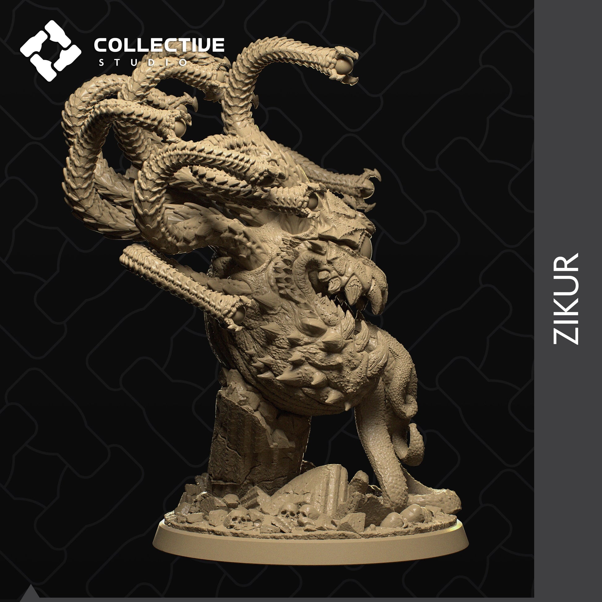 Zikur, Elder Beholder, Collective Studios | Dungeons and Dragons | Pathfinder | Table Top RPG | 3D Printed Model