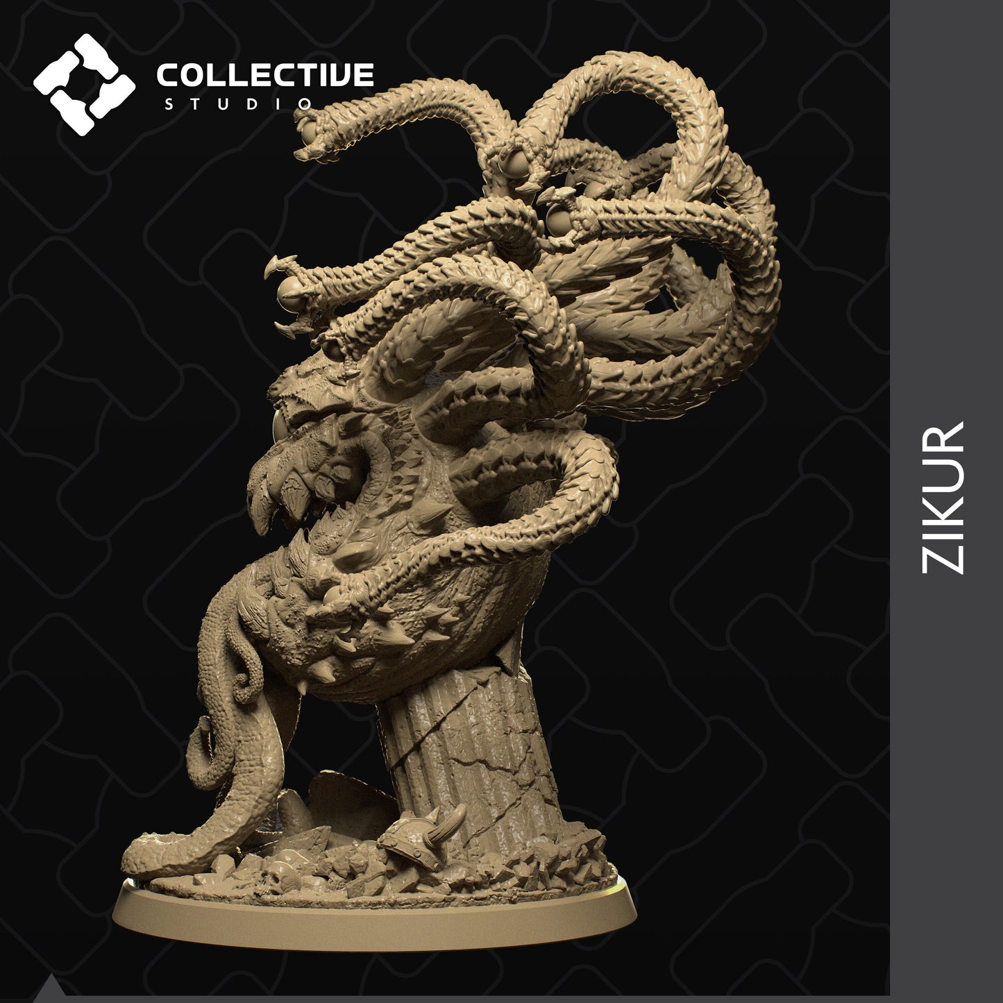 Zikur, Elder Beholder, Collective Studios | Dungeons and Dragons | Pathfinder | Table Top RPG | 3D Printed Model