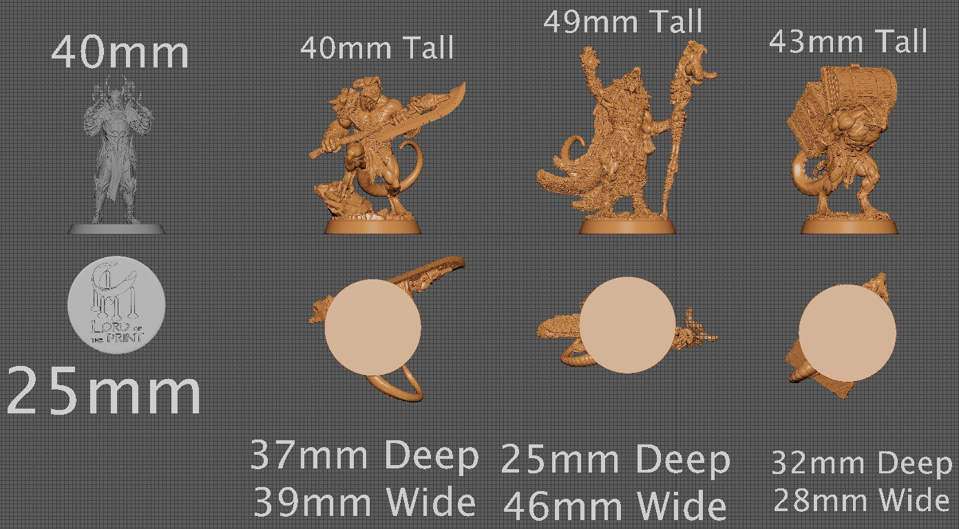 Dragonfolk, Collective Studios | Dungeons and Dragons | Pathfinder | Table Top RPG | 3D Printed Model