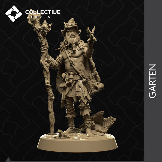 Nivalis the Druid, Collective Studios | Dungeons and Dragons | Pathfinder | Table Top RPG | 3D Printed Model