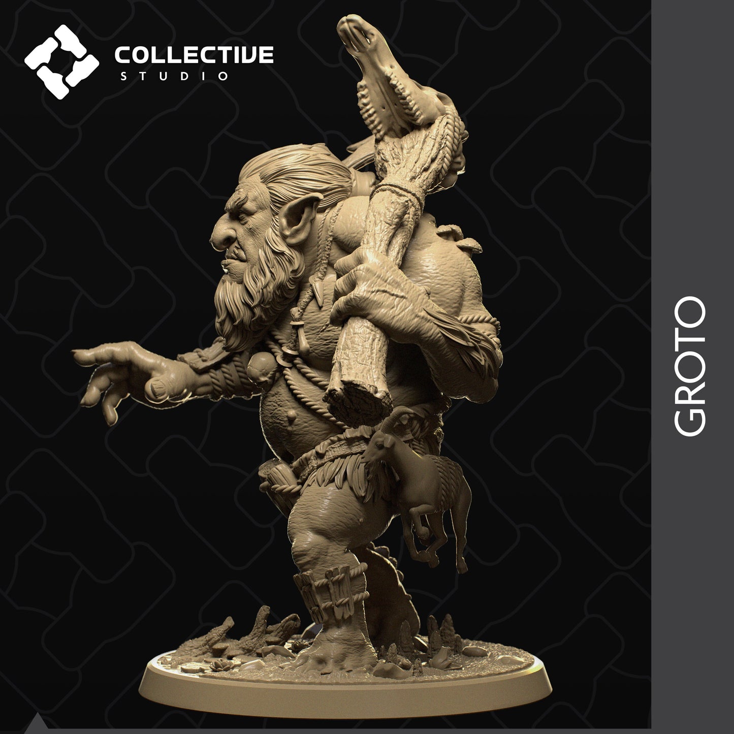 Groto, Collective Studios | Dungeons and Dragons | Pathfinder | Table Top RPG | 3D Printed Model