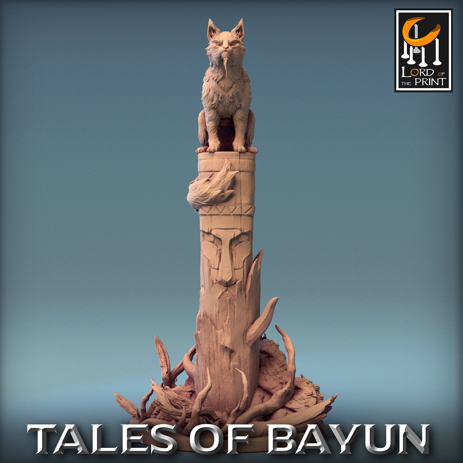 Bayun Cat, Lord of the Print | Dungeons and Dragons | Pathfinder | Table Top RPG | 3D Printed Model