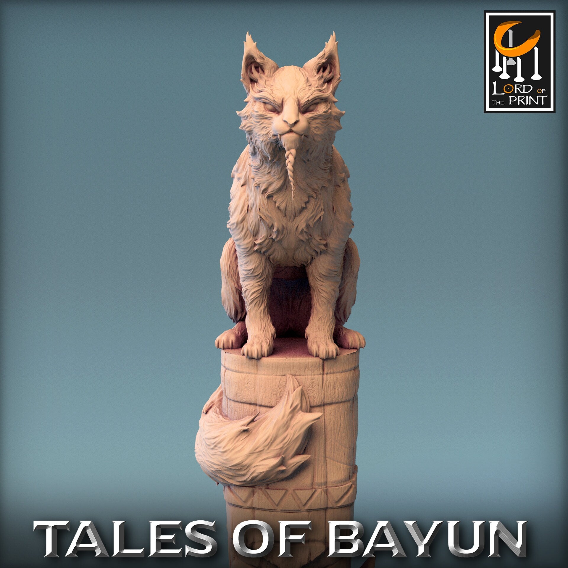 Bayun Cat, Lord of the Print | Dungeons and Dragons | Pathfinder | Table Top RPG | 3D Printed Model