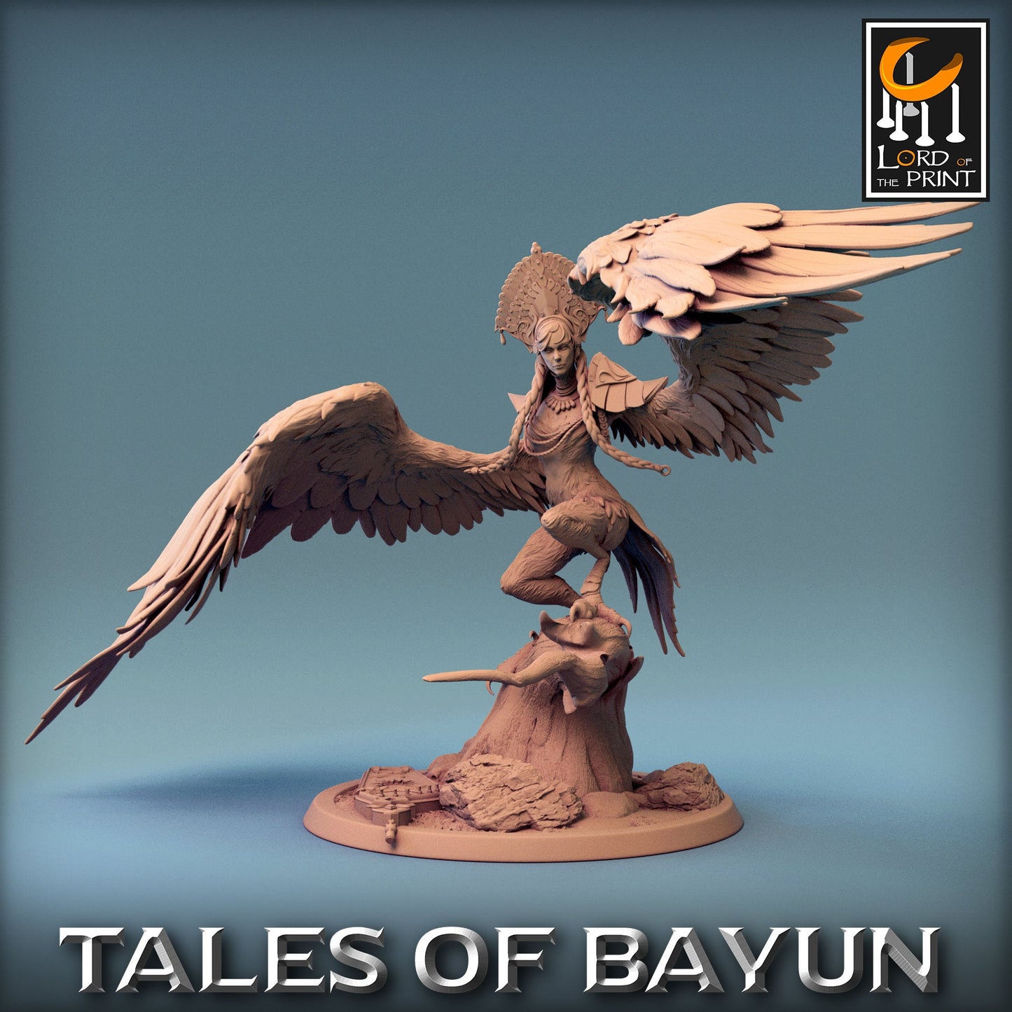 Harpies, Multiple Pose Options, Lord of the Print | Dungeons and Dragons | Pathfinder | Table Top RPG | 3D Printed Model