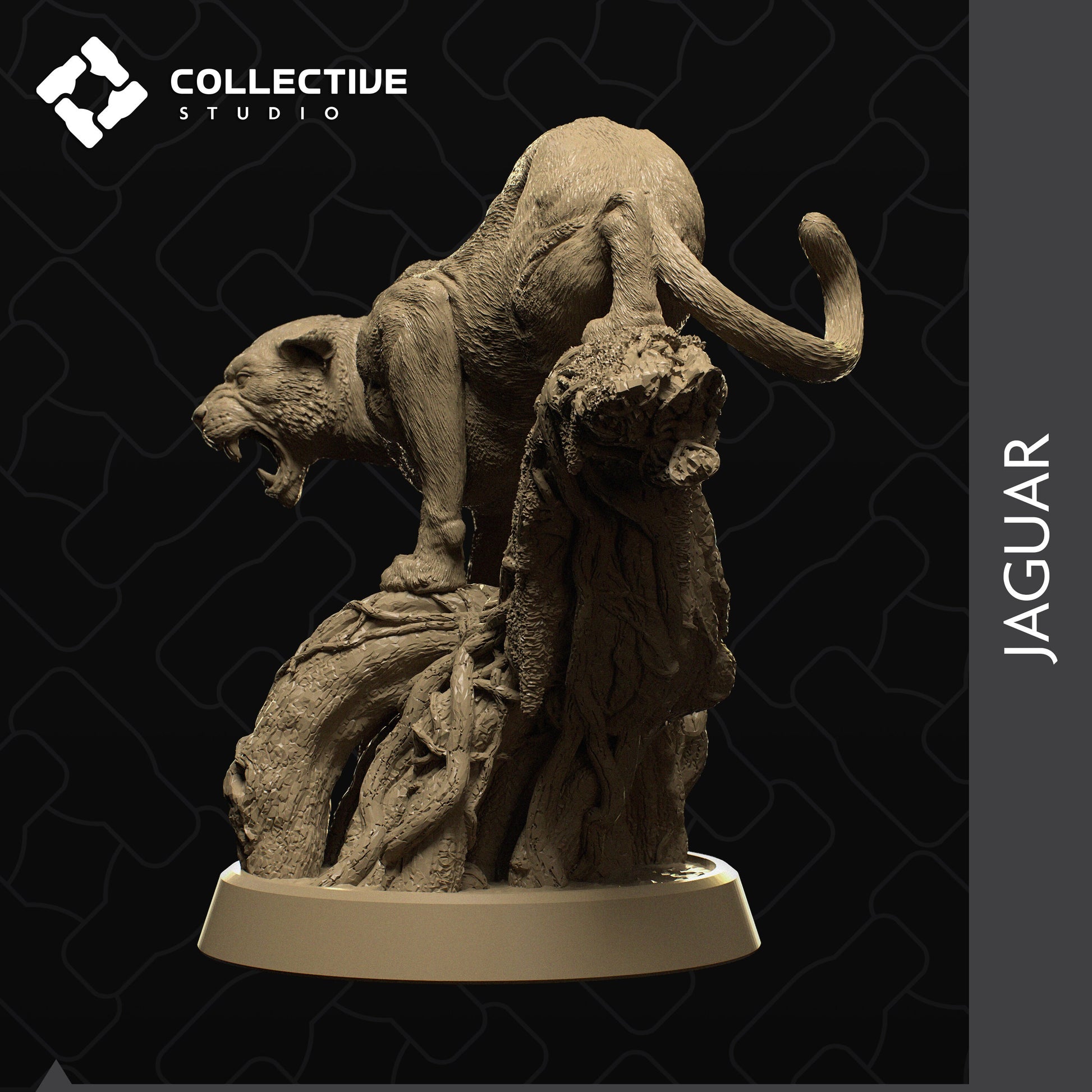 Jaguar, Collective Studios | Dungeons and Dragons | Pathfinder | Table Top RPG | 3D Printed Model