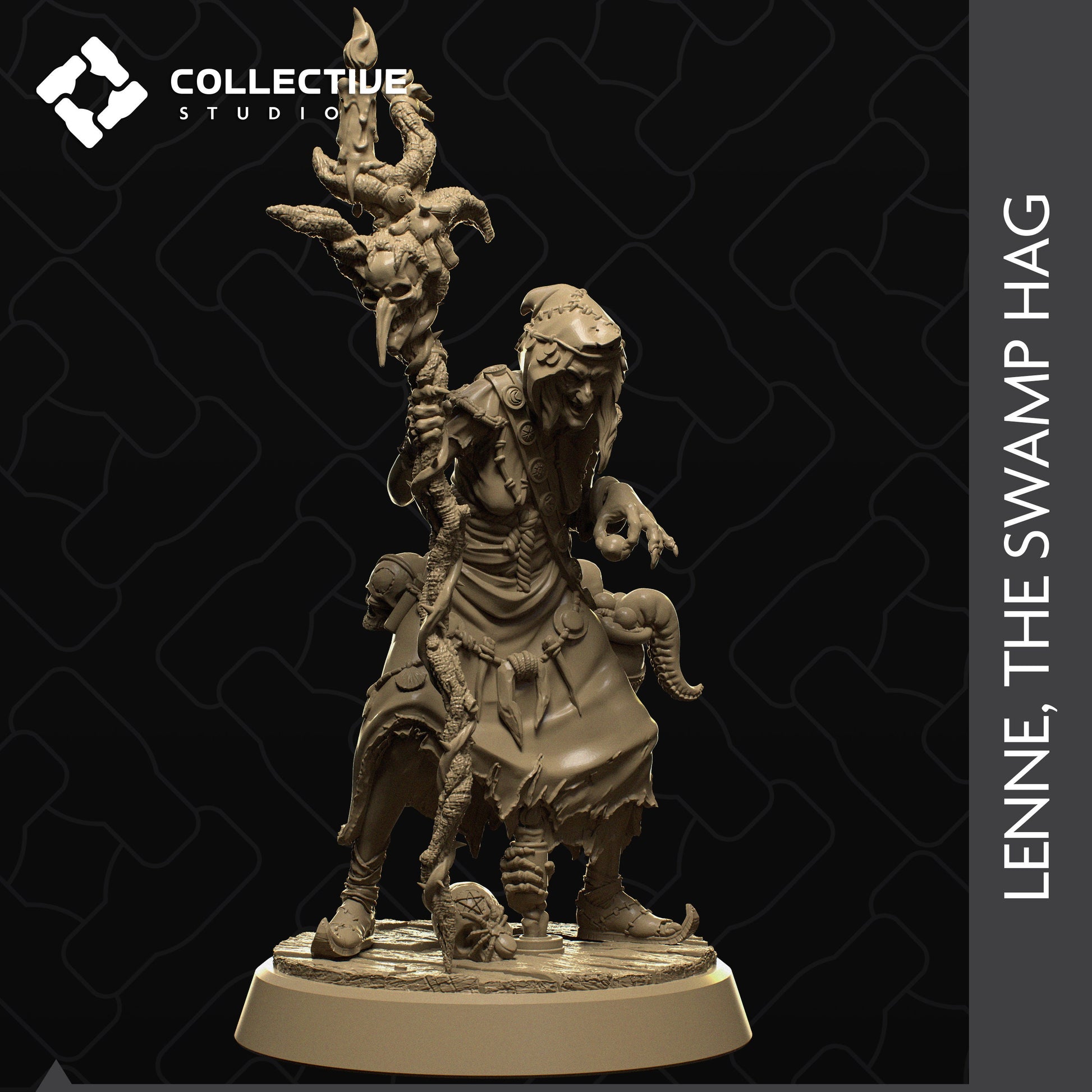 Swamp Hag | Aussie 3D Printed Miniatures and Terrain