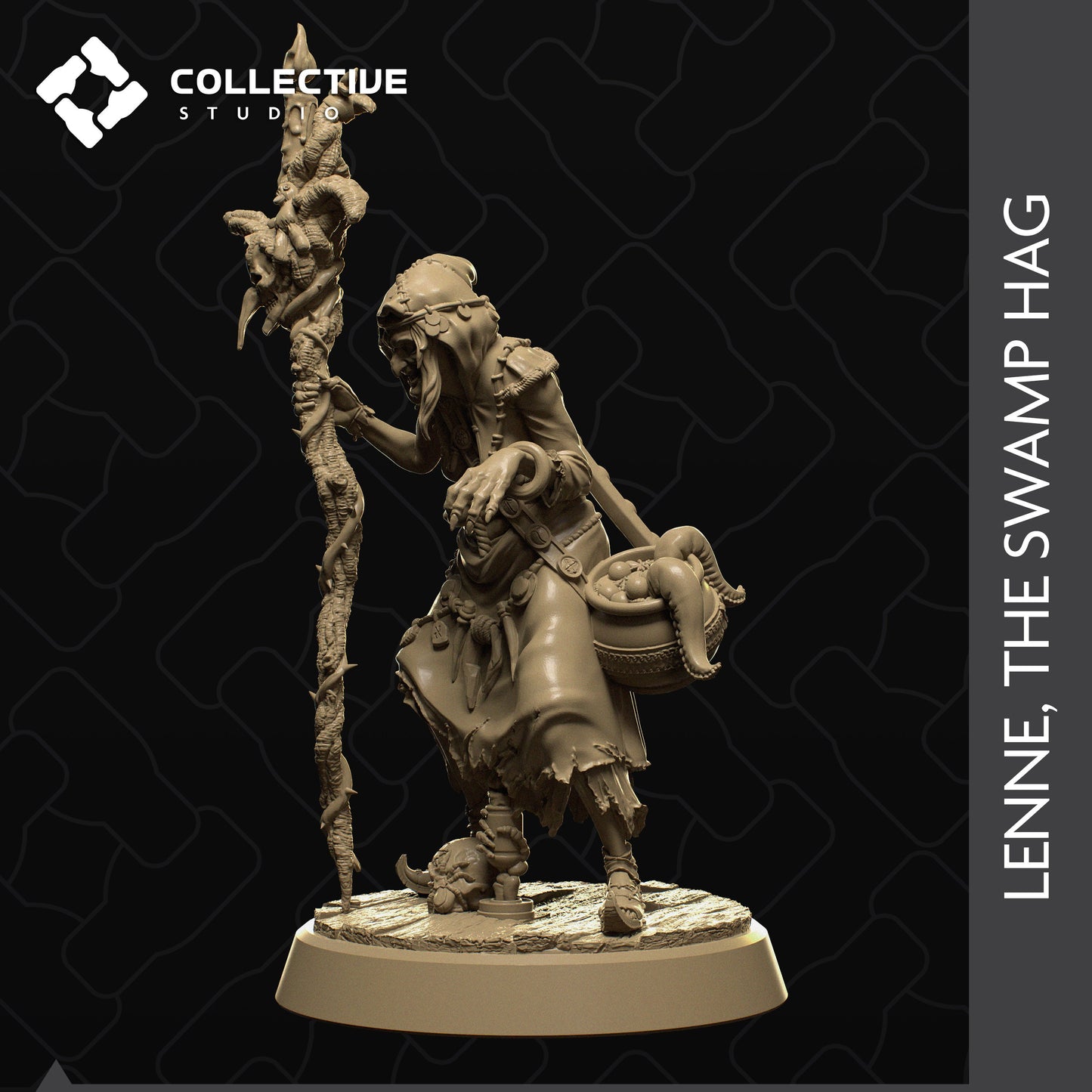 Swamp Hag | Aussie 3D Printed Miniatures and Terrain