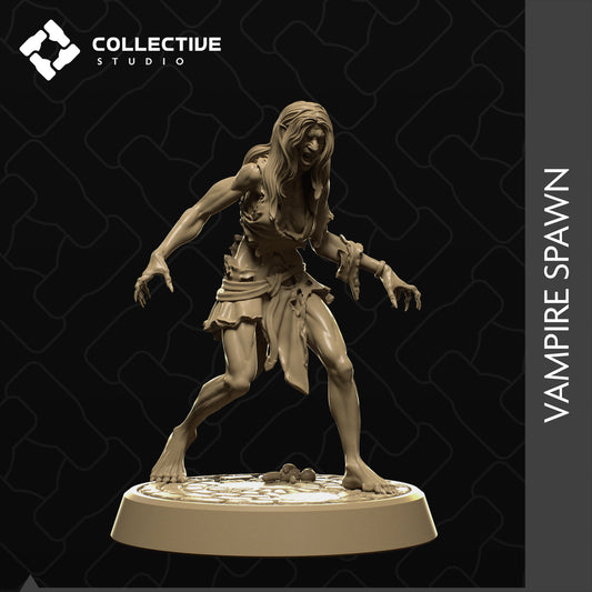 Vampire Spawn, Collective Studios | Dungeons and Dragons | Pathfinder | Table Top RPG | 3D Printed Model