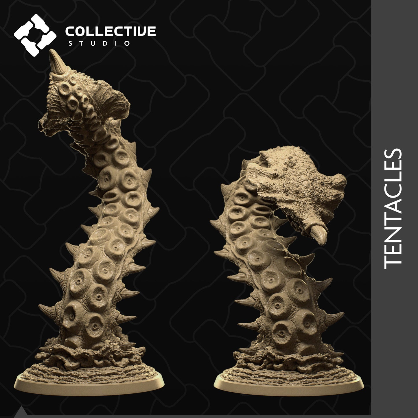 Kraken, Collective Studios | Dungeons and Dragons | Pathfinder | Table Top RPG | 3D Printed Model