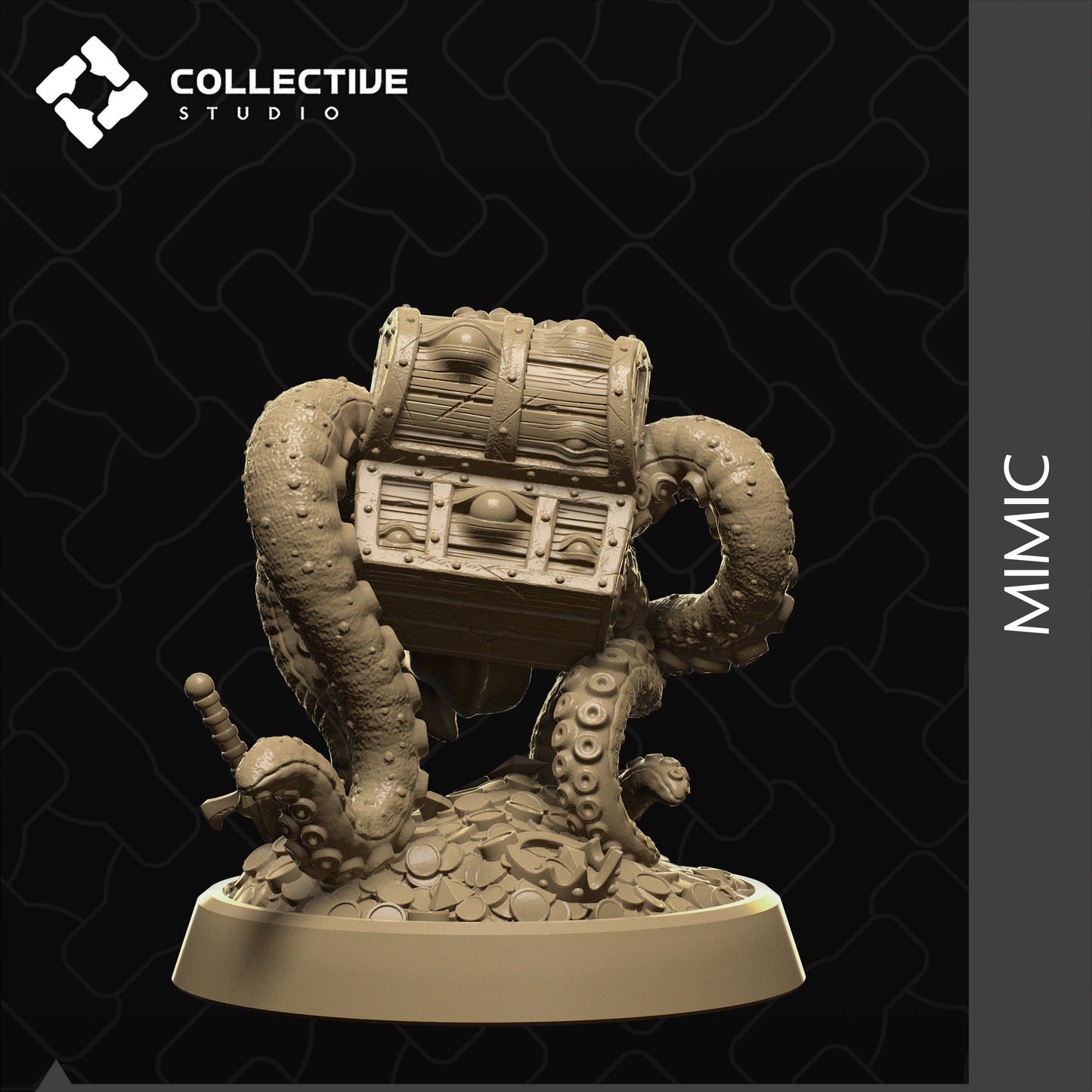 Mimic, Collective Studios | Dungeons and Dragons | Pathfinder | Table Top RPG | 3D Printed Model