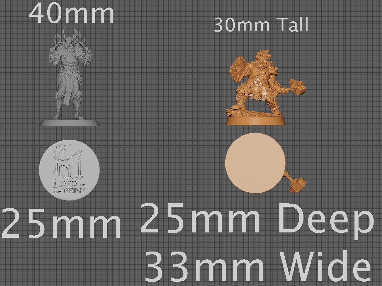 Elemental Soldier, Collective Studios | Dungeons and Dragons | Pathfinder | Table Top RPG | 3D Printed Model
