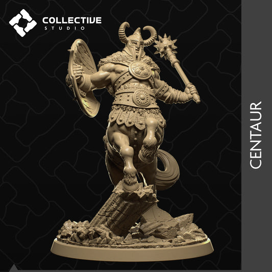 Centaur, Collective Studios | Dungeons and Dragons | Pathfinder | Table Top RPG | 3D Printed Model