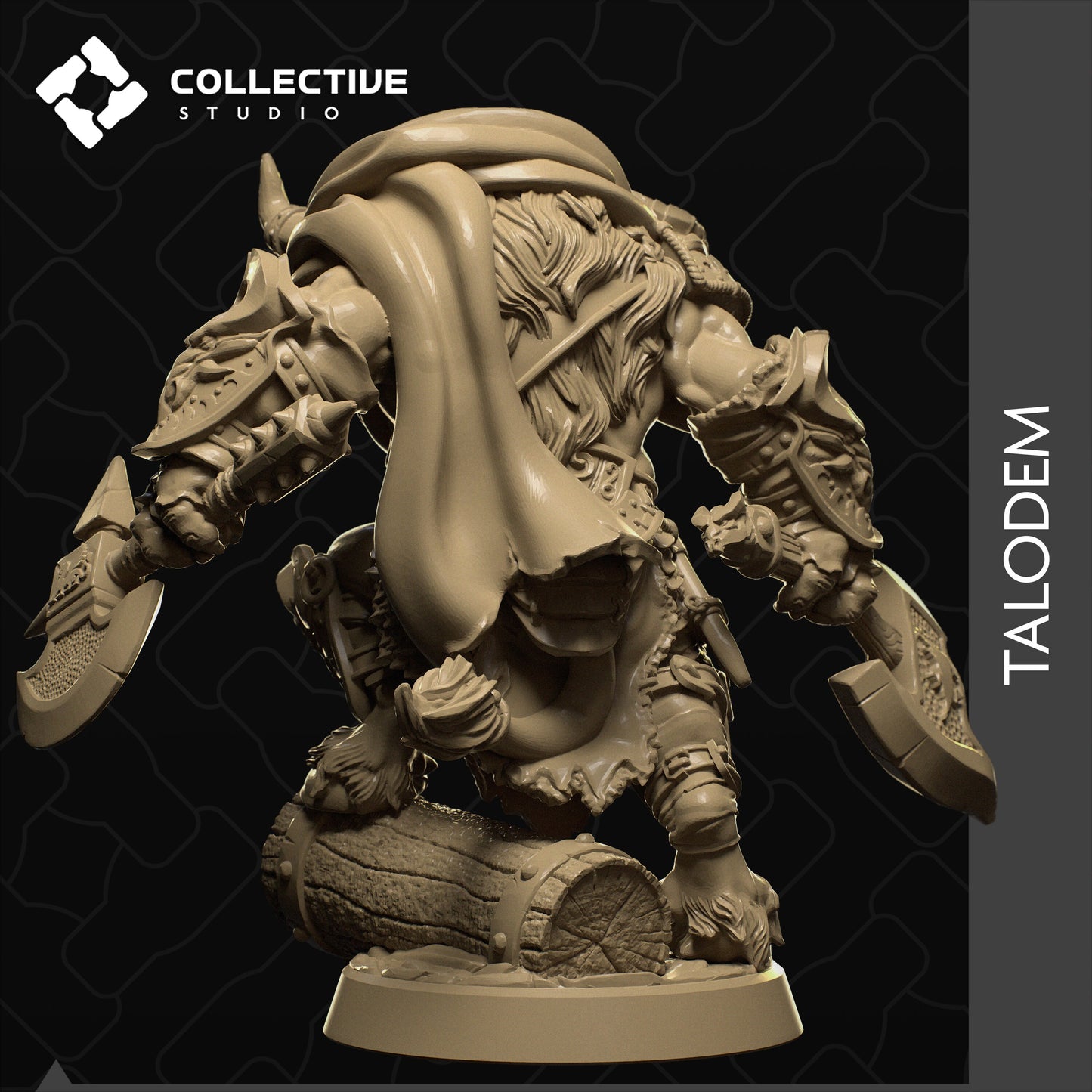 Talodem the Minotaur, Collective Studios | Dungeons and Dragons | Pathfinder | Table Top RPG | 3D Printed Model