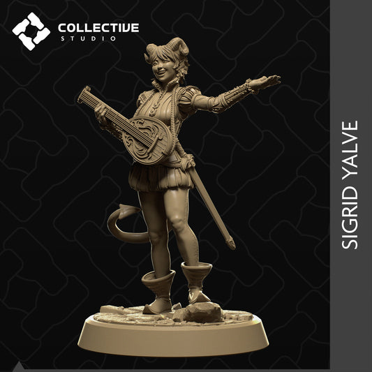 Sigrid, Collective Studios | Dungeons and Dragons | Pathfinder | Table Top RPG | 3D Printed Model