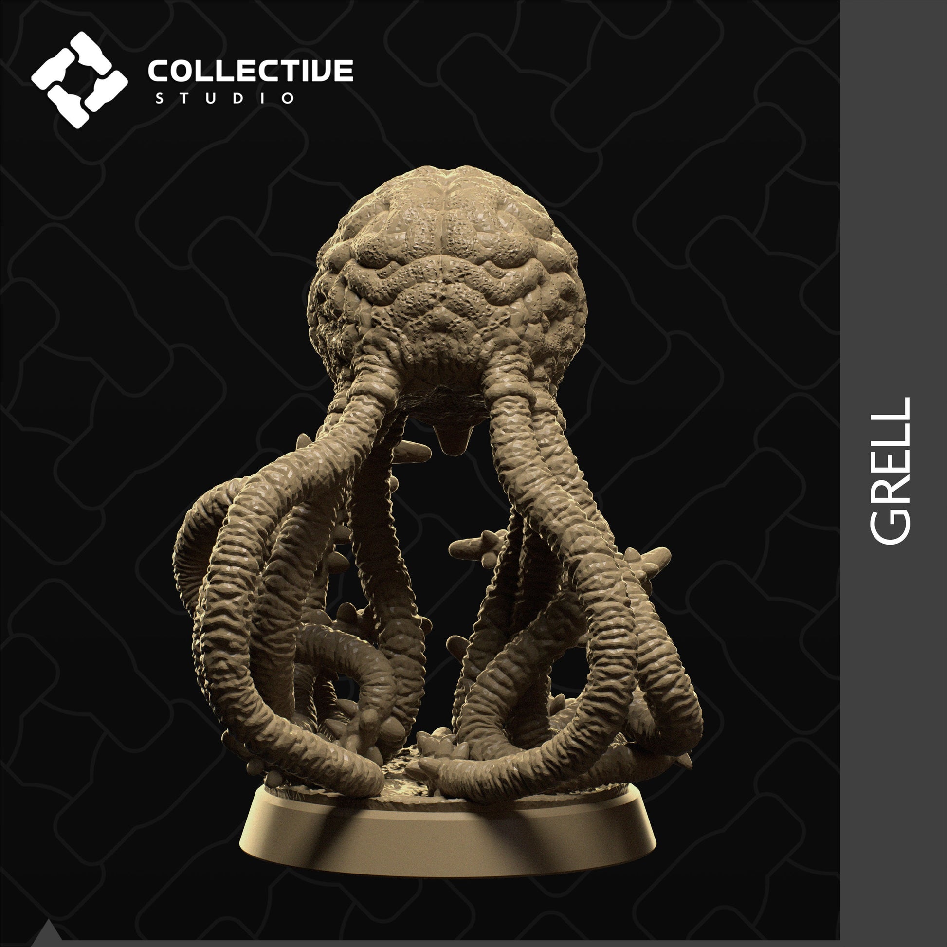 Grell, Collective Studios | Dungeons and Dragons | Pathfinder | Table Top RPG | 3D Printed Model