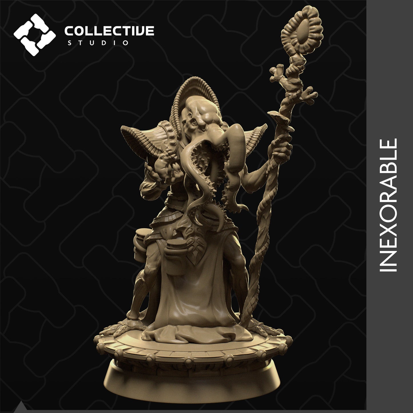 Mindflayer Elders, Collective Studios | Dungeons and Dragons | Pathfinder | Table Top RPG | 3D Printed Model