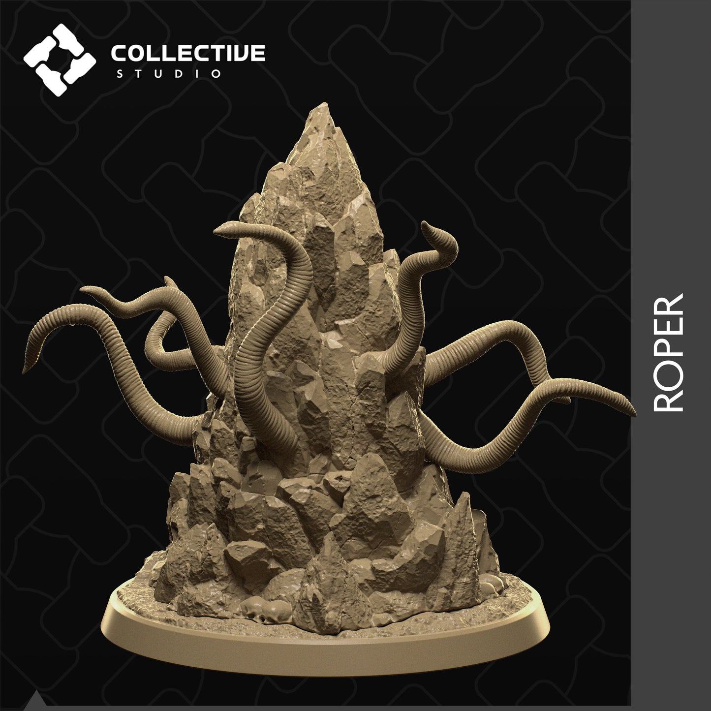 Roper, Collective Studios | Dungeons and Dragons | Pathfinder | Table Top RPG | 3D Printed Model