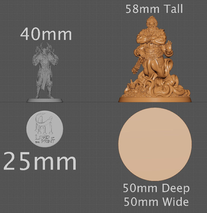 Genie, Collective Studios | Dungeons and Dragons | Pathfinder | Table Top RPG | 3D Printed Model