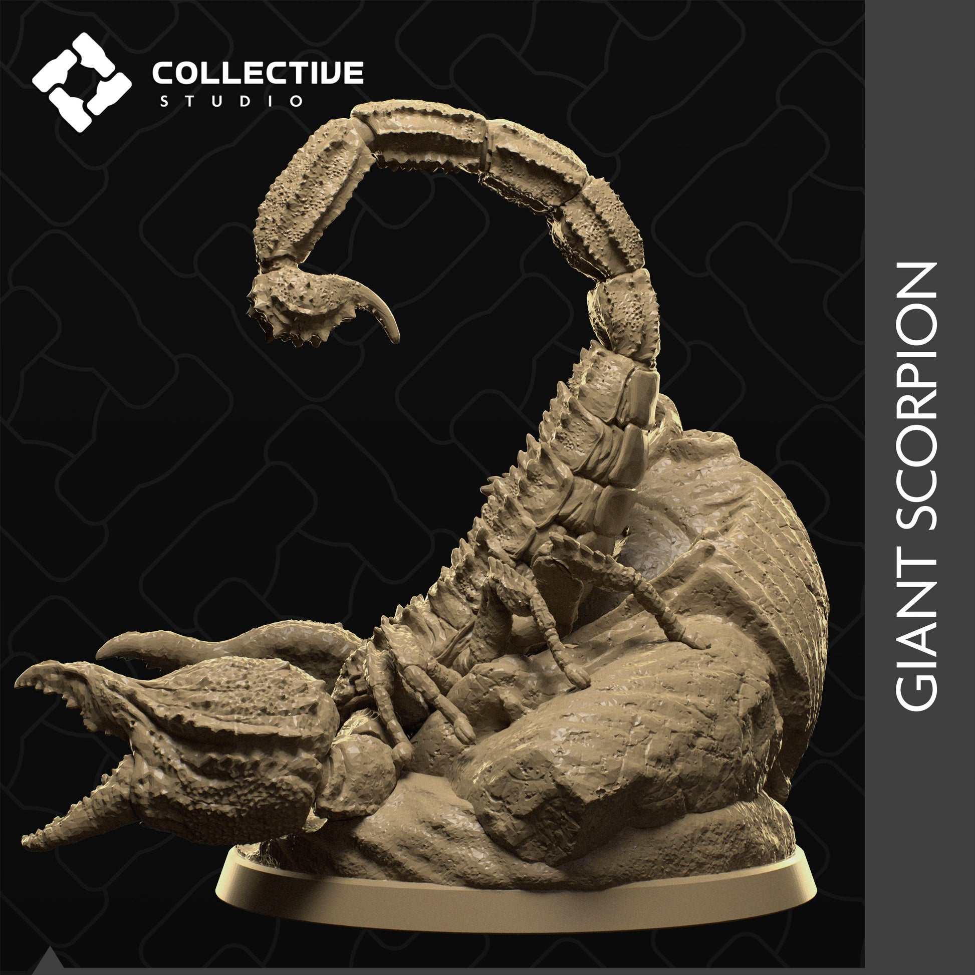 Giant Scorpion, Collective Studios | Dungeons and Dragons | Pathfinder | Table Top RPG | 3D Printed Model