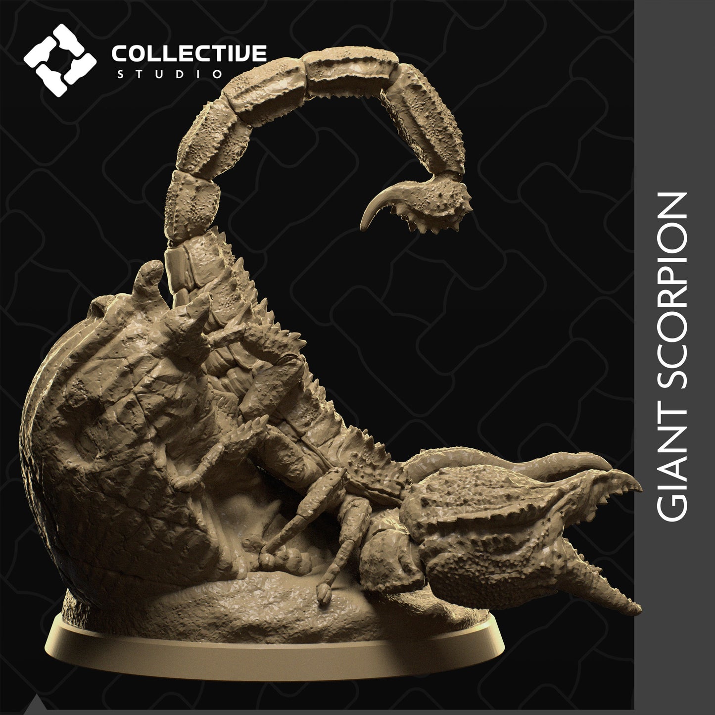 Giant Scorpion, Collective Studios | Dungeons and Dragons | Pathfinder | Table Top RPG | 3D Printed Model