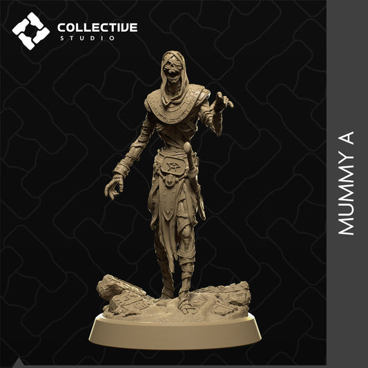 Ancient Mummys, Collective Studios | Dungeons and Dragons | Pathfinder | Table Top RPG | 3D Printed Model