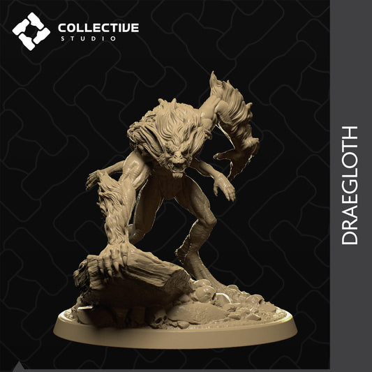 Draegloth, Collective Studios | Dungeons and Dragons | Pathfinder | Table Top RPG | 3D Printed Model