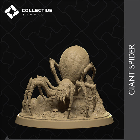 Giant Spider, Collective Studios | Dungeons and Dragons | Pathfinder | Table Top RPG | 3D Printed Model