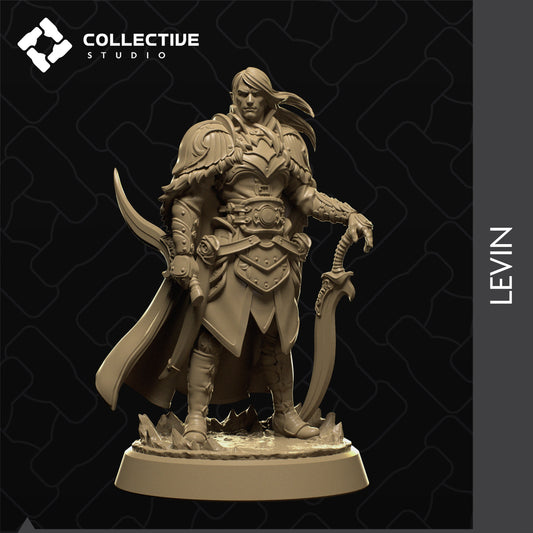 Levin, Collective Studios | Dungeons and Dragons | Pathfinder | Table Top RPG | 3D Printed Model