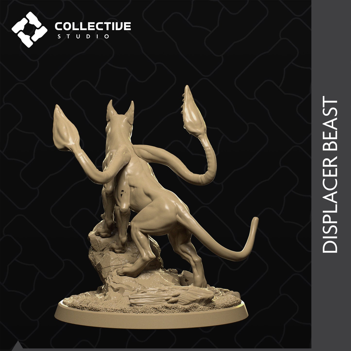 Displacer Beast, Collective Studios | Dungeons and Dragons | Pathfinder | Table Top RPG | 3D Printed Model