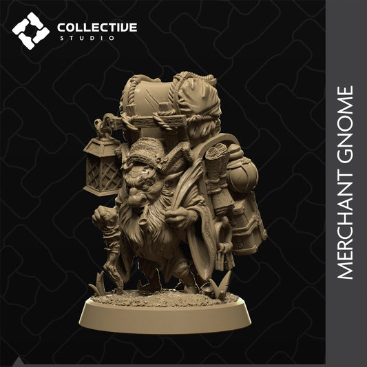 Dolber, Merchant Gnome, Collective Studios | Dungeons and Dragons | Pathfinder | Table Top RPG | 3D Printed Model