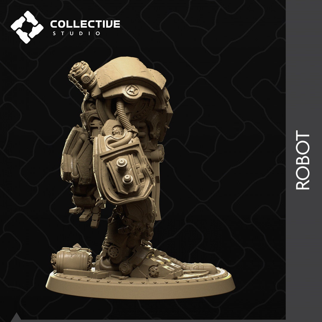 Iron Golem, Collective Studios | Dungeons and Dragons | Pathfinder | Table Top RPG | 3D Printed Model