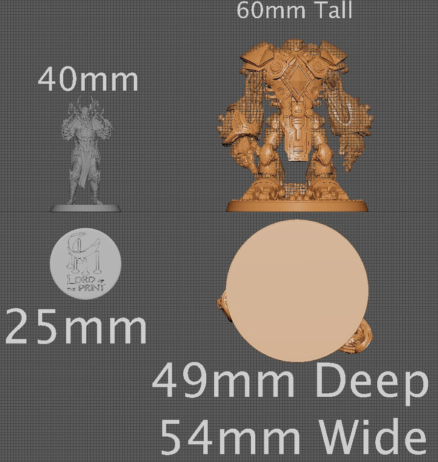 Iron Golem, Collective Studios | Dungeons and Dragons | Pathfinder | Table Top RPG | 3D Printed Model