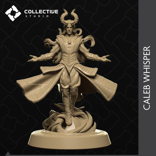 Caleb, Collective Studios | Dungeons and Dragons | Pathfinder | Table Top RPG | 3D Printed Model