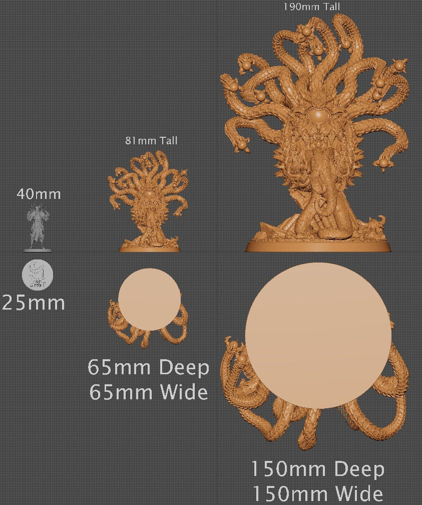 Zikur, Elder Beholder, Collective Studios | Dungeons and Dragons | Pathfinder | Table Top RPG | 3D Printed Model