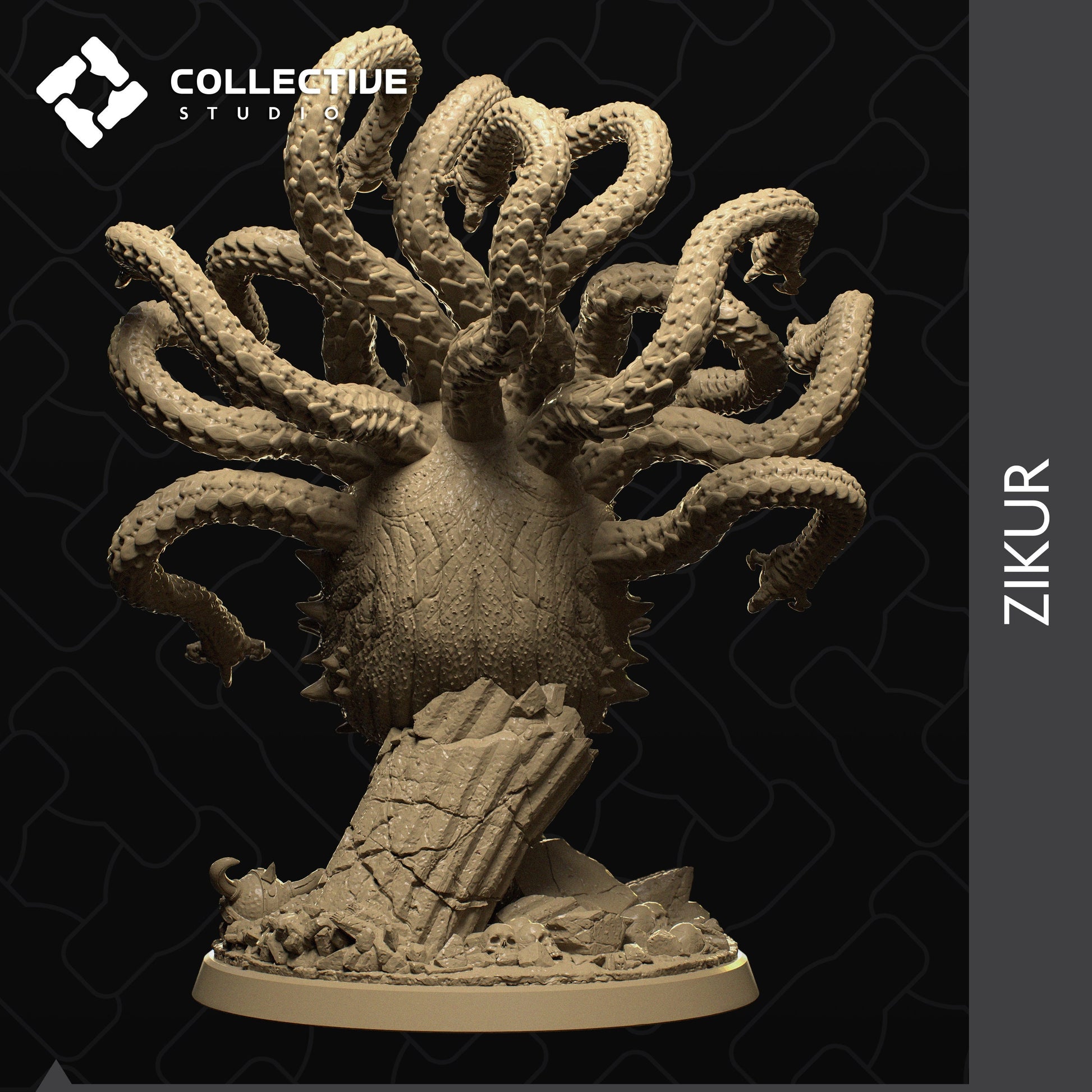 Zikur, Elder Beholder, Collective Studios | Dungeons and Dragons | Pathfinder | Table Top RPG | 3D Printed Model