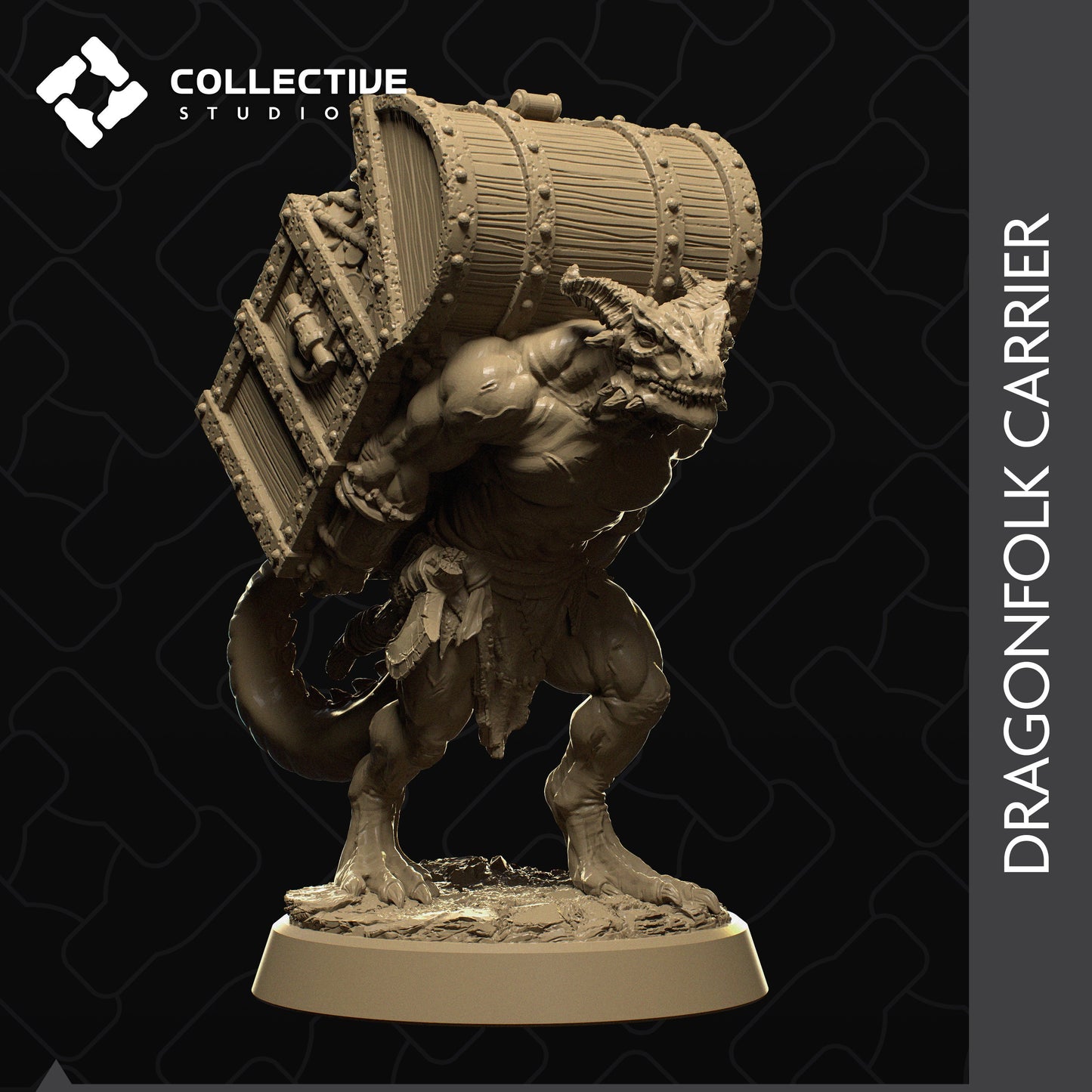 Dragonfolk, Collective Studios | Dungeons and Dragons | Pathfinder | Table Top RPG | 3D Printed Model