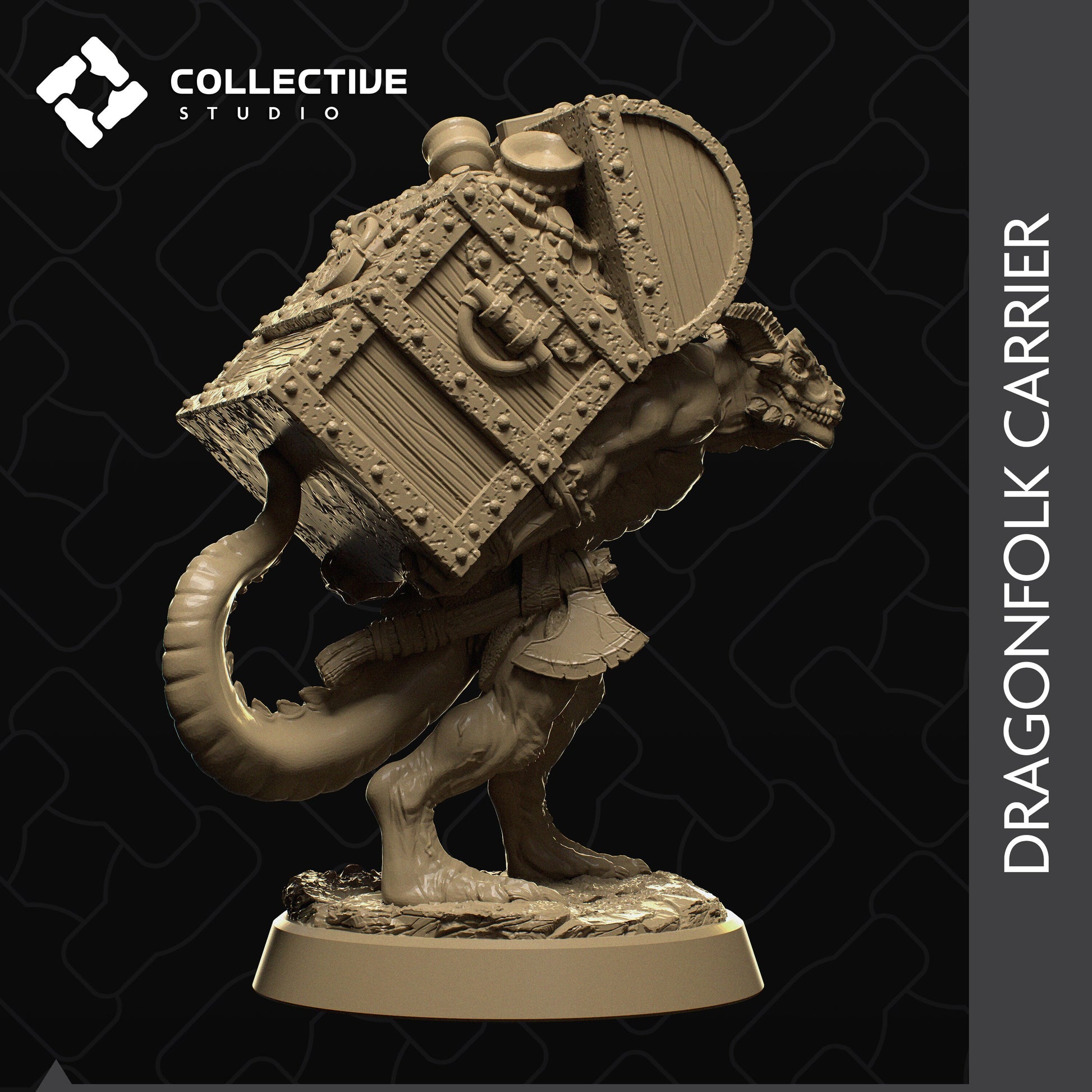 Dragonfolk, Collective Studios | Dungeons and Dragons | Pathfinder | Table Top RPG | 3D Printed Model