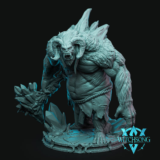 Dreadfrost Yeti, Bust Options, Witchsong Miniatures | Dungeons and Dragons | Pathfinder | Table Top RPG | 3D Printed Model
