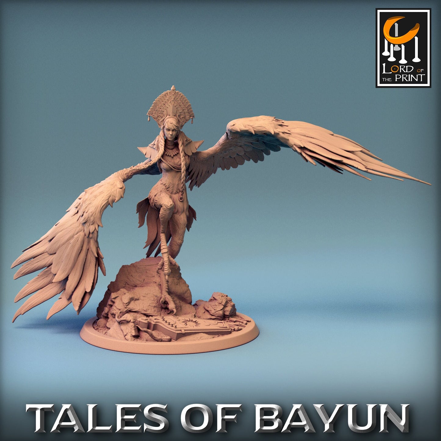 Harpies, Multiple Pose Options, Lord of the Print | Dungeons and Dragons | Pathfinder | Table Top RPG | 3D Printed Model