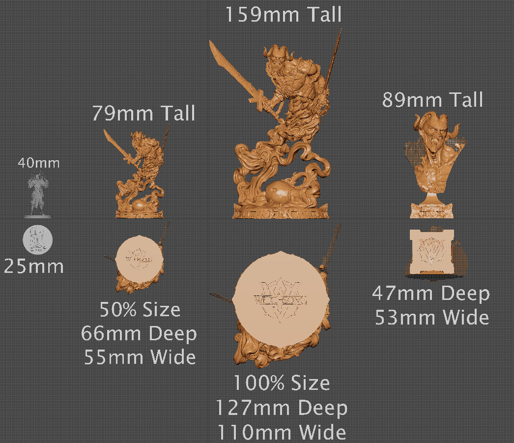 Djinn, Witchsong Miniatures | Dungeons and Dragons | Pathfinder | Table Top RPG | 3D Printed Model