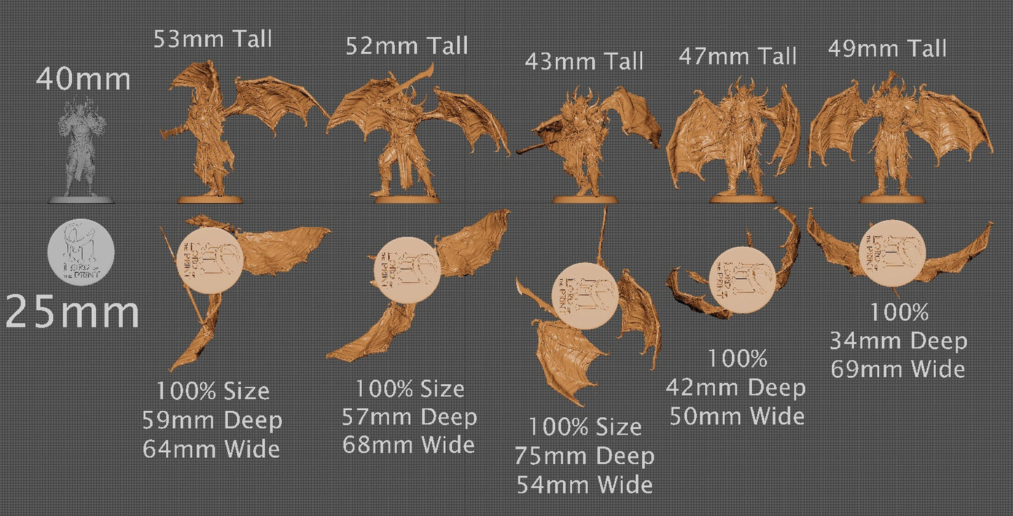 Evernight Soldiers Pack 1, Order Immortalis Vol.2, Lord of the Print | Dungeons and Dragons | Pathfinder | Table Top RPG | 3D Printed Model